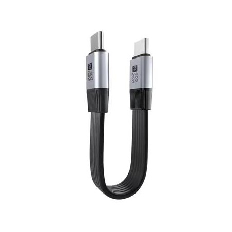 PremiumCord Plochý USB4™ Version2.0 80Gbps 8K@60Hz 240W Thunderbolt 5 kabel 13cm