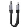 PremiumCord Plochý USB4™ Version2.0 80Gbps 8K@60Hz 240W Thunderbolt 5 kabel 13cm