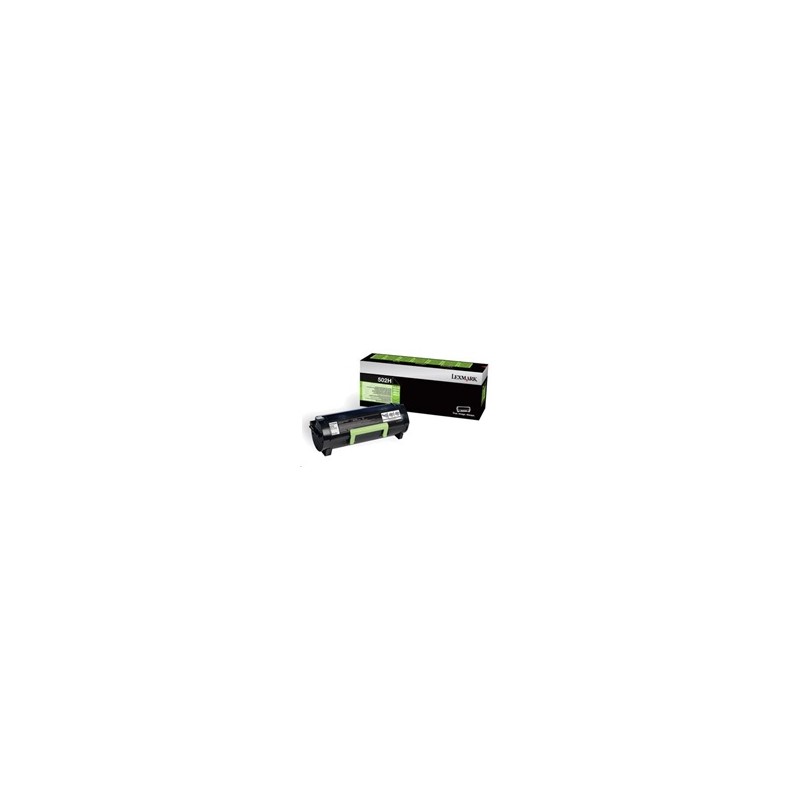 BAZAR - LEXMARK černý toner 502H pro MS310/MS410/MS510/MS610 z programu Lexmark Return, (5 000 stran) - Poškozený obal (