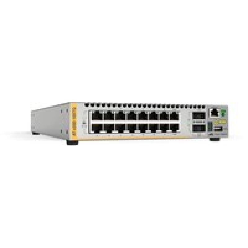 Allied Telesis L3 Stackable Switch 16X1G/10G-T/2X QSFP + Ports Single Fixed PSU
