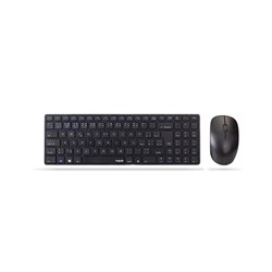 RAPOO set klávesnice+myš 9300M, Wireless Multi-Mode Slim Mouse and Ultra-Slim Keyboard, černá