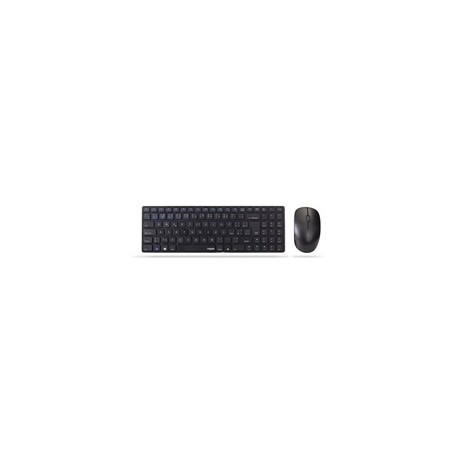RAPOO set klávesnice+myš 9300M, Wireless Multi-Mode Slim Mouse and Ultra-Slim Keyboard, černá