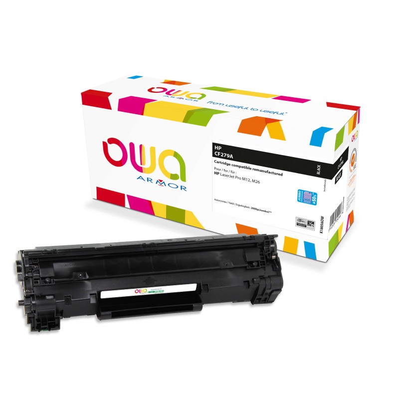 OWA Armor toner pro HP Laserjet Pro MFP M12, M26 JUMBO, 2000 stran, CF279A, černá/black