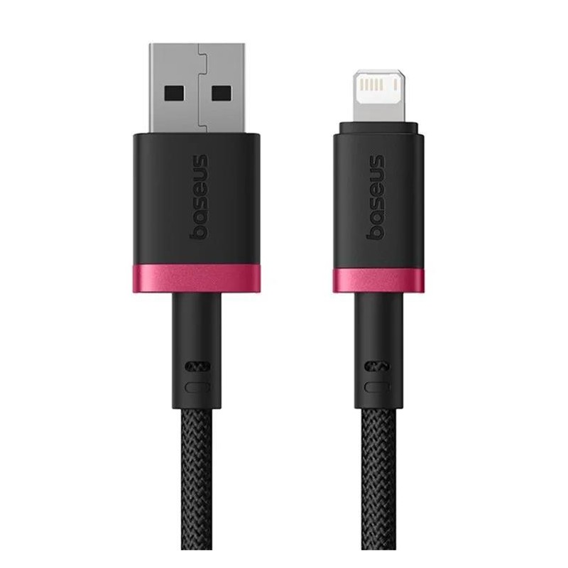 Baseus Rychlonabíjecí kabel Dura USB/Lightning 2m 2.4A červeno černý