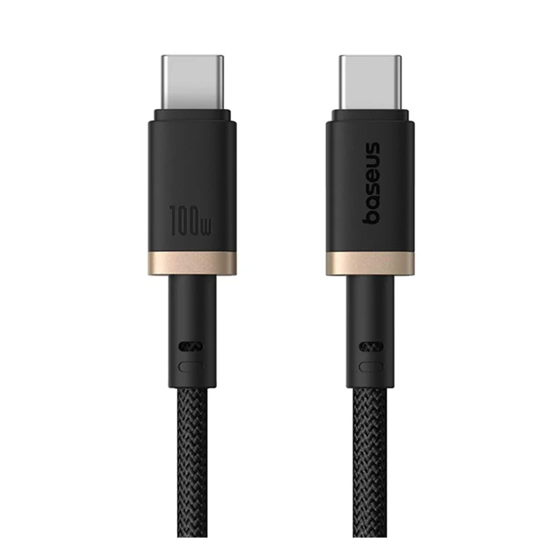 Baseus Rychlonabíjecí kabel Dura USB-C/USB-C 2m 100W černo zlatý