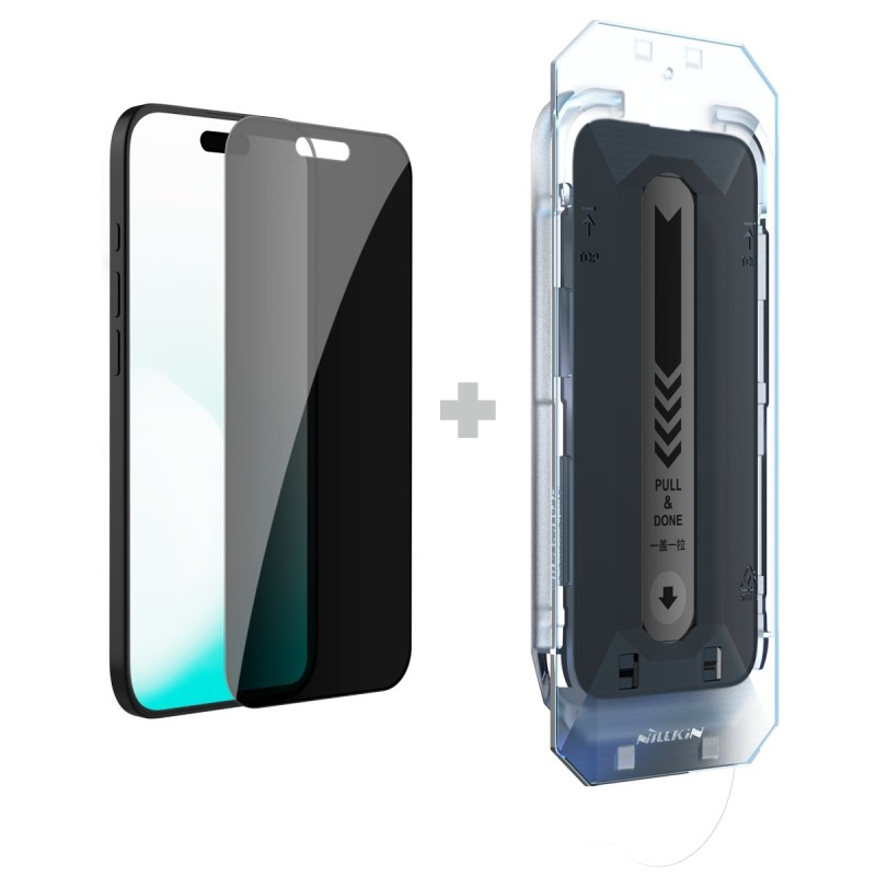 Nillkin Tvrzené Sklo 0.25mm Guardian 2.5D pro Apple iPhone 17 Black (s aplikátorem)