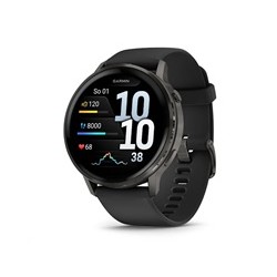 BAZAR - Garmin Venu® 4 - 45 mm Slate a Černý silikonový řemínek - Poškozený obal (Komplet)