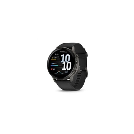 BAZAR - Garmin Venu® 4 - 45 mm Slate a Černý silikonový řemínek - Poškozený obal (Komplet)