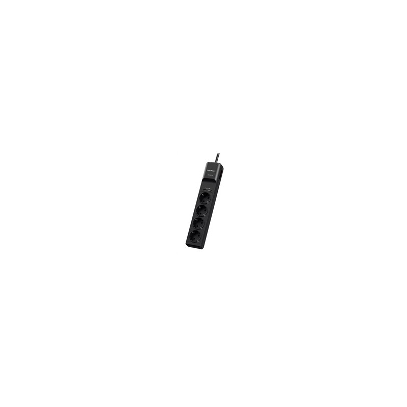 BAZAR - CyberPower Surge Buster™ 4 zásuvky, 2xUSB, 1.8m, German, New - Poškozený obal (Komplet)
