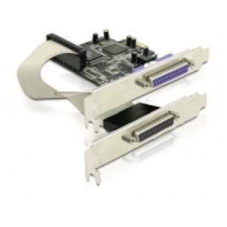 Delock adaptér PCI Express x1 2xparalelní port