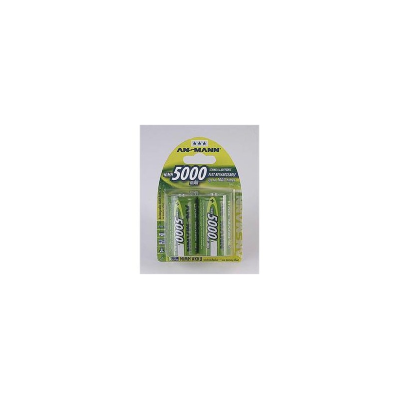 Ansmann akumulátor D NiMH 5000 mAh (2 ks)