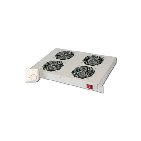 Digitus 19" větrací jednotka 1U, 4 ventilátory, šedá
