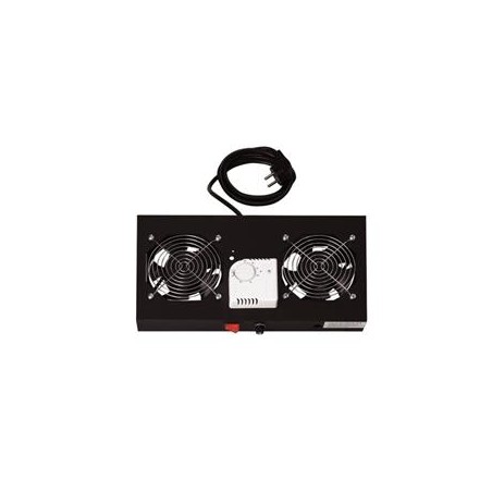 Digitus 19" větrací jednotka, 1U, 2 ventilátory, černá