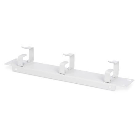 Digitus 254 mm (10 ") 1U panel pro správu kabelů 3x kabelové kroužky, 44x254x60 mm, šedá (RAL 7035) DN10ORG1U