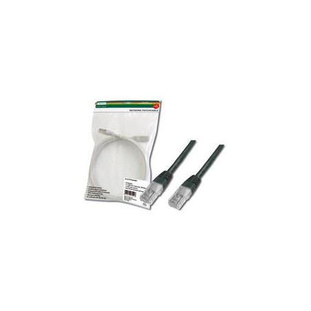 Digitus Patch Cable, UTP, CAT 5e, AWG 26/7, měď, černý 2m