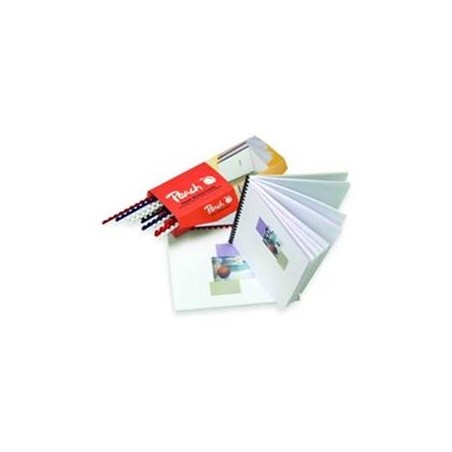 PEACH vazací hřbet Binding Combs 21 Rg, A4, 6mm, bílý, plast, 100 ks