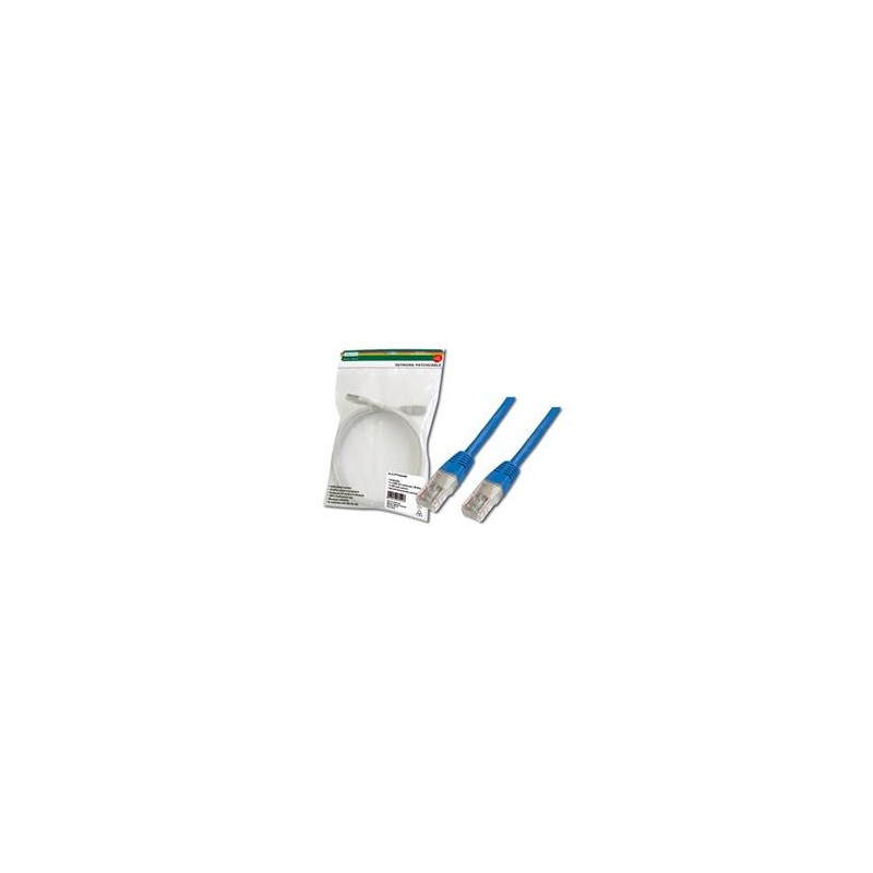 Digitus Patch Cable, UTP, CAT 5e, AWG 26/7, měď, modrý, 5m