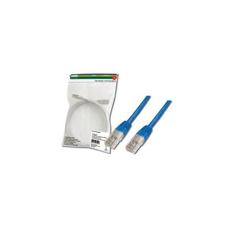 Digitus Patch Cable, UTP, CAT 5e, AWG 26/7, měď, modrý, 5m