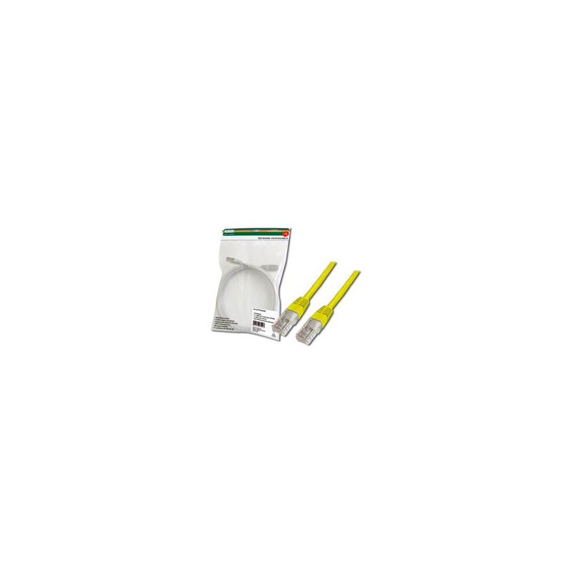 Digitus Patch Cable, UTP, CAT 5e, AWG 26/7, měď, žlutý 3m