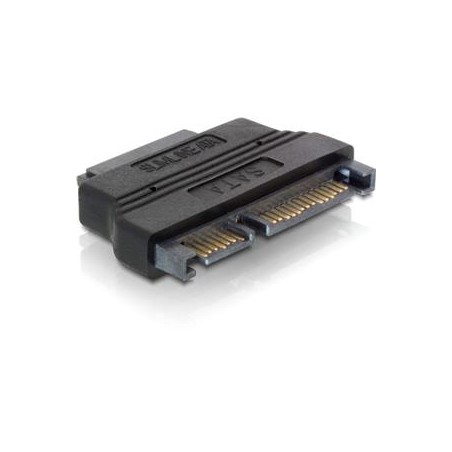 DeLock adaptér SATA 22pin samec - Slim SATA 7+6pin samice