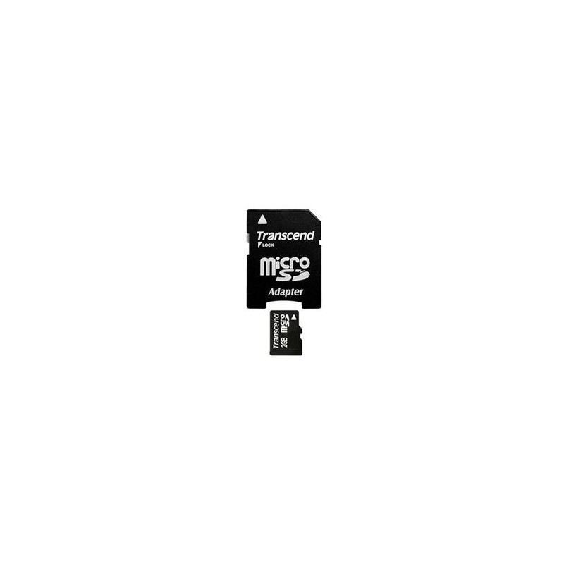 Transcend 2GB microSD paměťová karta (s adaptérem)