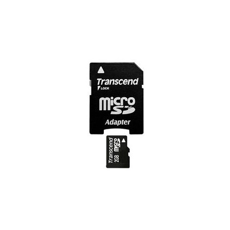 Transcend 2GB microSD paměťová karta (s adaptérem)
