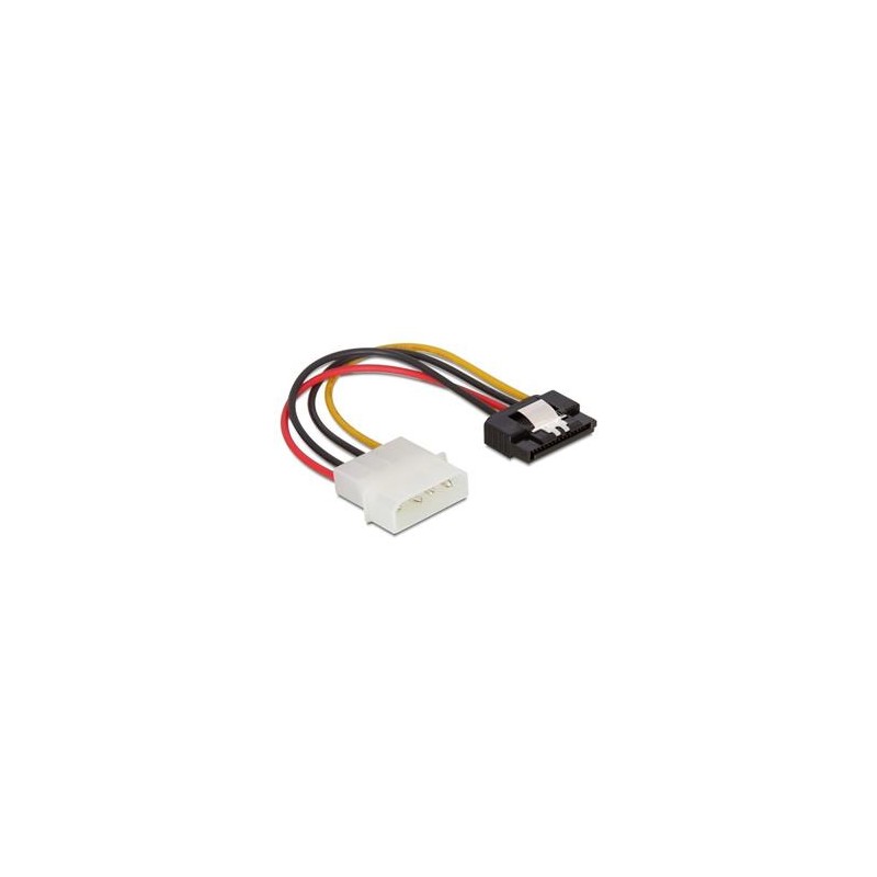Delock Power Adapter Molex 4-pin na SATA 15-pin, 12cm, kovová západka