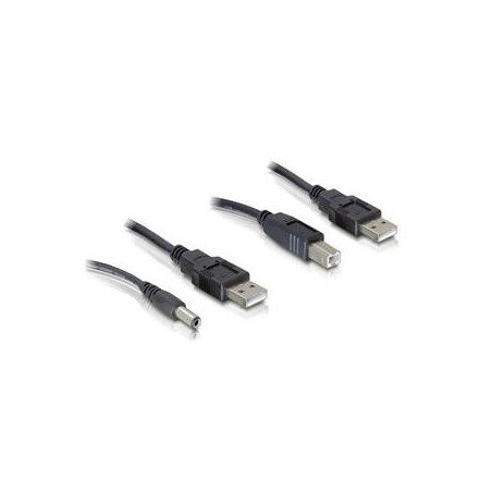 Delock napájecí sada USB kabel + USB A-B kabel 30 cm