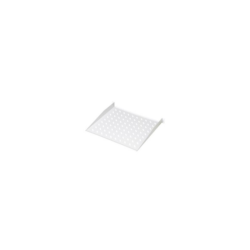 Digitus 19" pevná police 1U,ventilační otv.,šedá,nosn. 15kg, 400x44mm