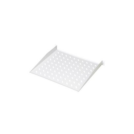 Digitus 19" pevná police 1U,ventilační otv.,šedá,nosn. 15kg, 400x44mm