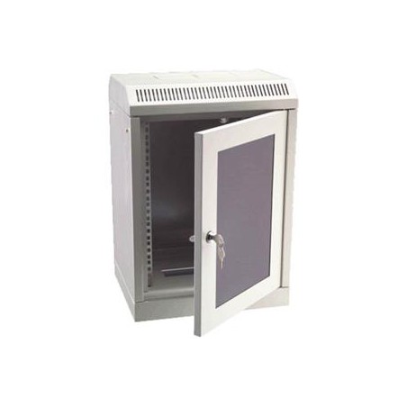 OCRACK 10" OCC-10-6U-S rozvaděč nástěnný 6U/280mm skleněné dveře