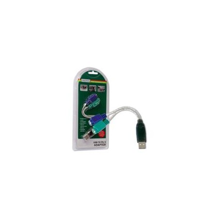 Digitus převodník USB na PS/2, 2xMiniDin6/F, USB A/M