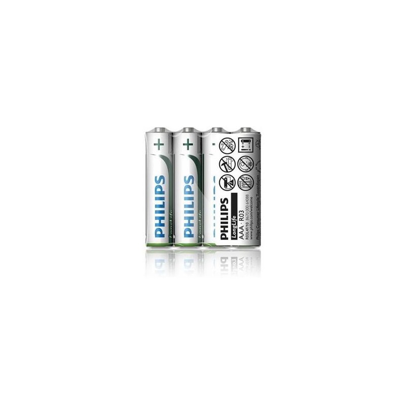 Philips baterie AAA LongLife zinkochloridová - 4ks
