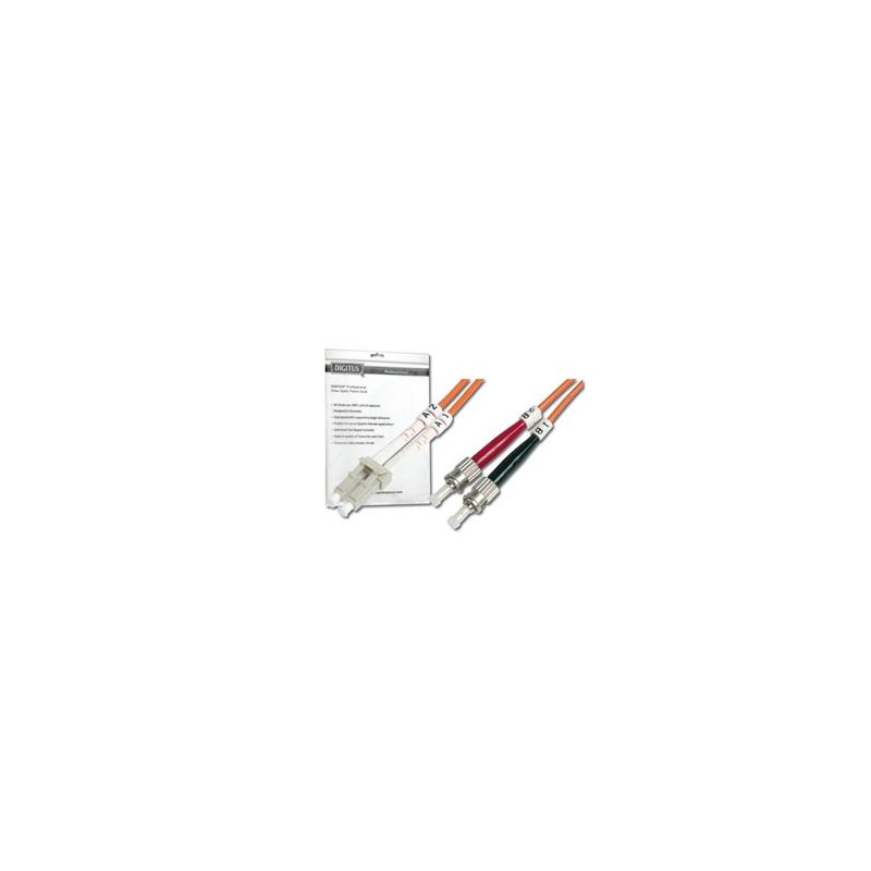 Digitus Fiber Optic Patch Cable, LC to ST,Multimode 50/125 µ, Duplex Length 5m