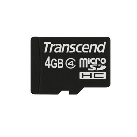 Transcend 4GB microSDHC (Class 4) paměťová karta (bez adaptéru)