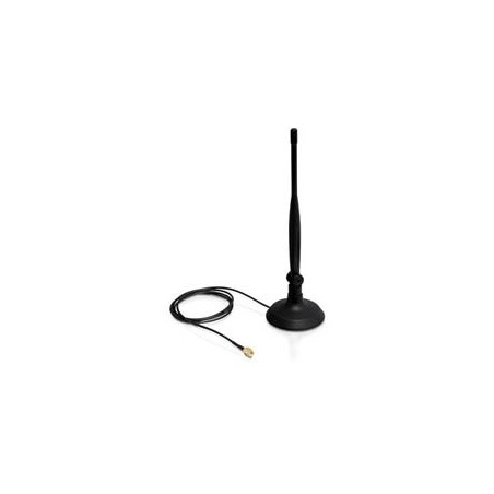 DeLock WLAN anténa SMA s magnetickým stojánkem a ohebným kloubem 4 dBi
