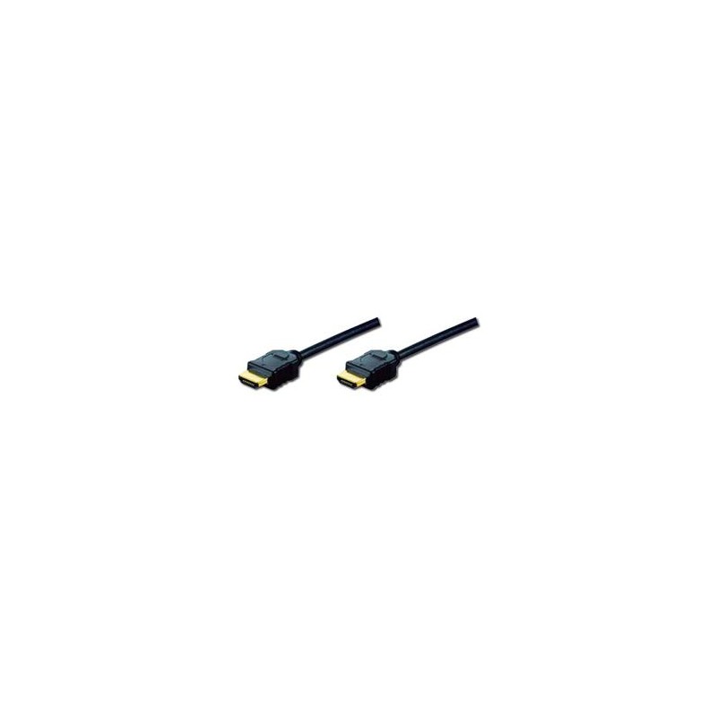 Digitus Připojovací kabel HDMI High Speed, typ A M/M, 5,0 m, Full HD 60p, zlatý, bl