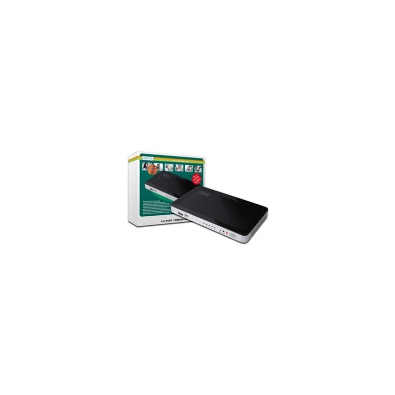DIGITUS HDMI USB Video přepínač, 4 HDMI, 1 USB vstup 1 Výstup HDMI pro Win7, Vista, XP, Mac OS X