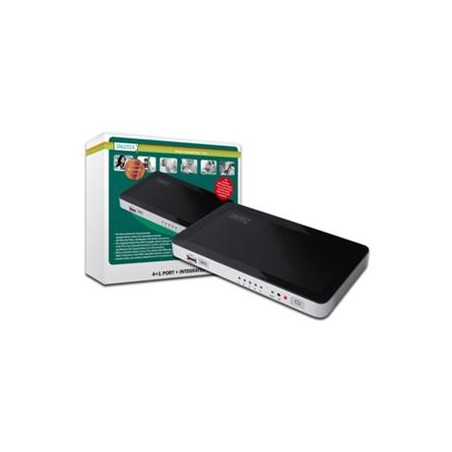 DIGITUS HDMI USB Video přepínač, 4 HDMI, 1 USB vstup 1 Výstup HDMI pro Win7, Vista, XP, Mac OS X