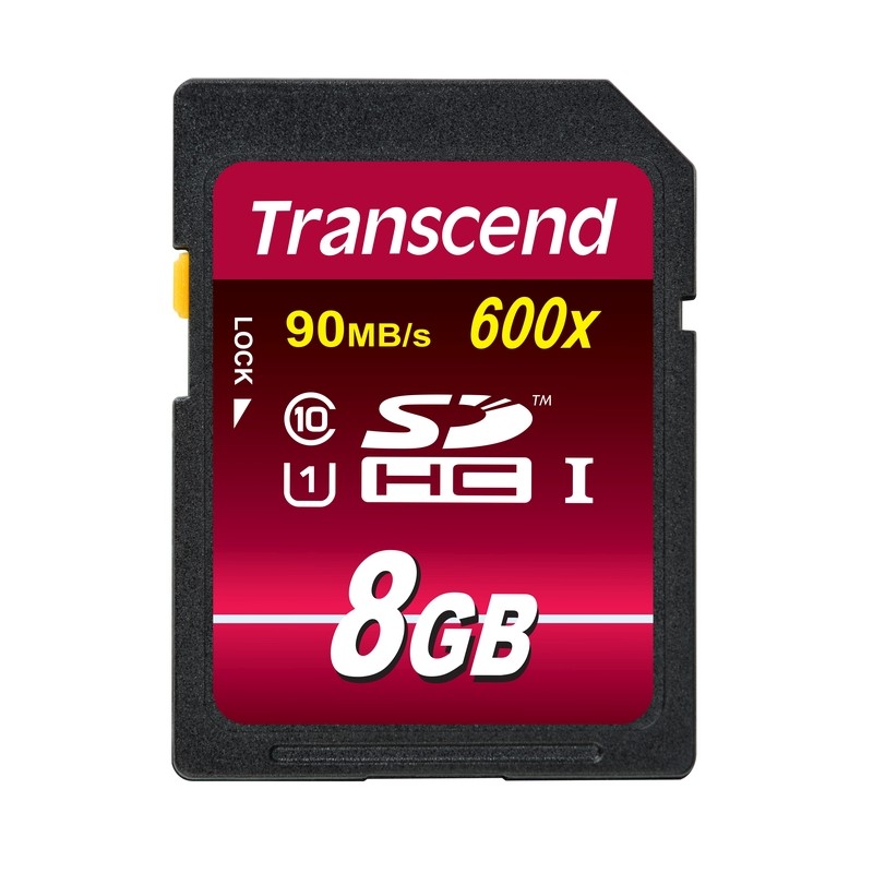 Transcend 8GB SDHC (Class 10) UHS-I 600x (Ultimate) MLC paměťová karta