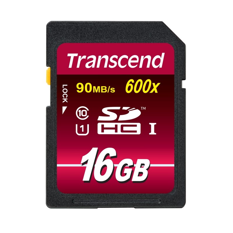 Transcend 16GB SDHC (Class 10) UHS-I 600x (Ultimate) MLC paměťová karta