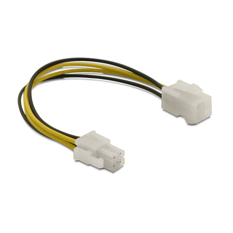 Delock prodlužovací napájecí kabel p4 (4-pinový) samec/samice, 15 cm