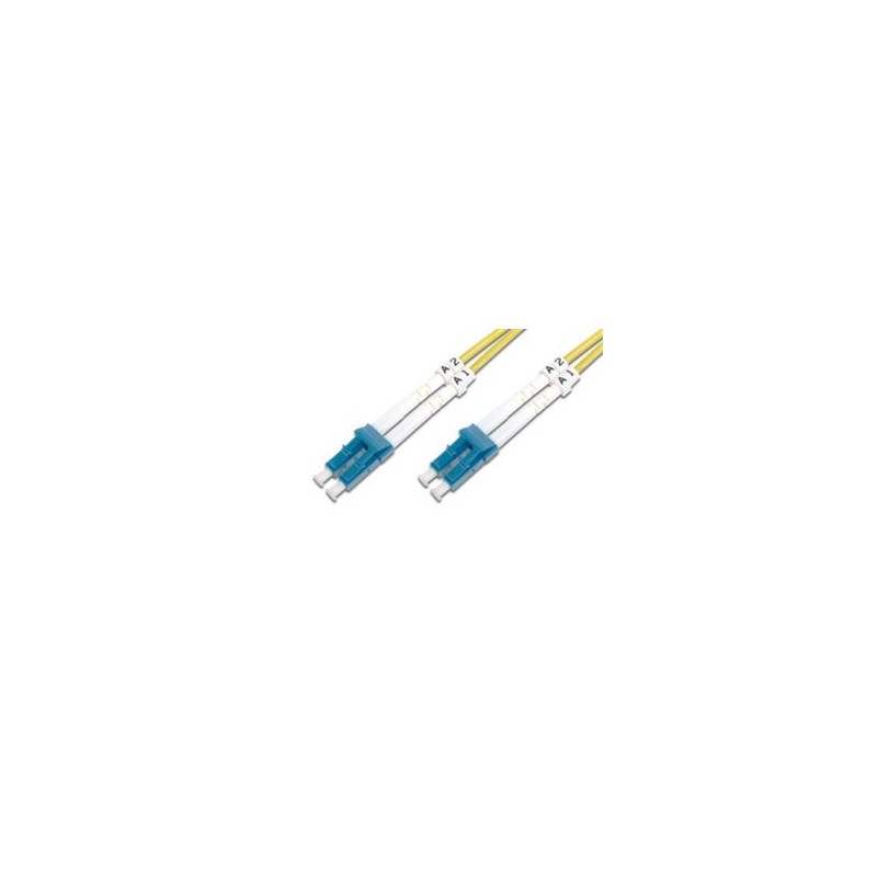 DIGITUS Fiber Optic Patch Cord,, LC (APC) to LC (UPC), Singlemode, OS1, 09/125 µ, Duplex, Length 7m