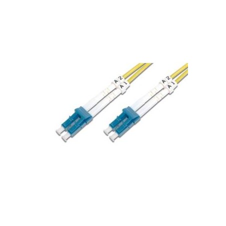 DIGITUS Fiber Optic Patch Cord,, LC (APC) to LC (UPC), Singlemode, OS1, 09/125 µ, Duplex, Length 7m