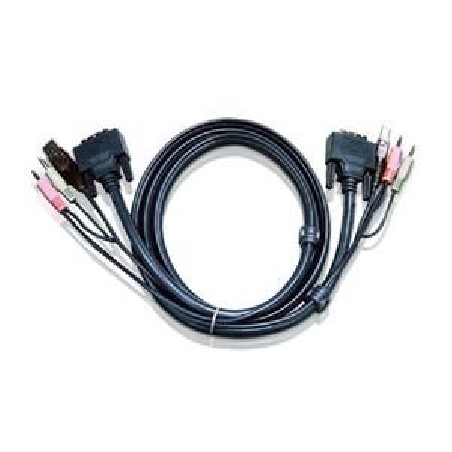 ATEN int.kabel pro KVM USB, DVI, audio, 1,8m pro CS1768, Dual Link