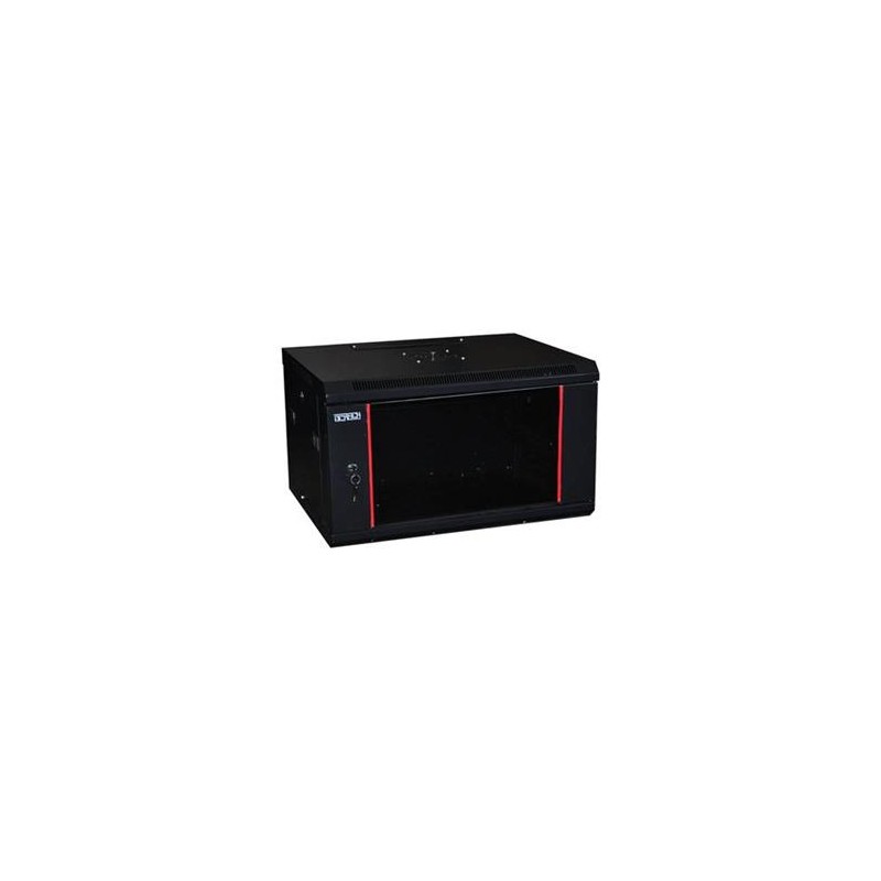 OCRACK 19" OCC-12U-45SBK rozvaděč nástěnný 12U/450mm celoskleněné dveře - černý