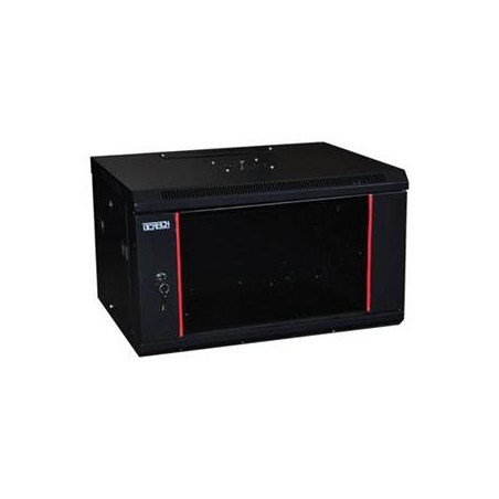 OCRACK 19" OCC-12U-45SBK rozvaděč nástěnný 12U/450mm celoskleněné dveře - černý