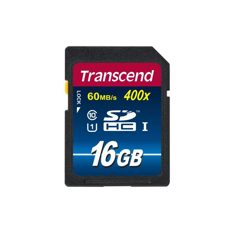 Transcend 16GB SDHC (Class10) UHS-I 400X (Premium) paměťová karta