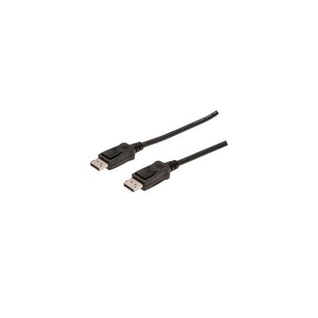 Digitus Připojovací kabel DisplayPort, DP M/M, 10,0 m, s blokováním Full HD 1080p, bl