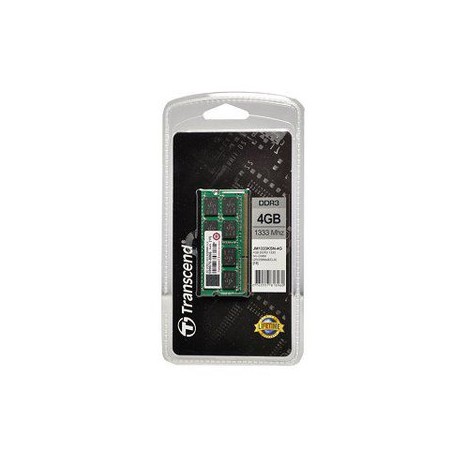Transcend paměť 4GB (JetRam) SO-DIMM DDR3 1333Mhz CL9 2Rx8